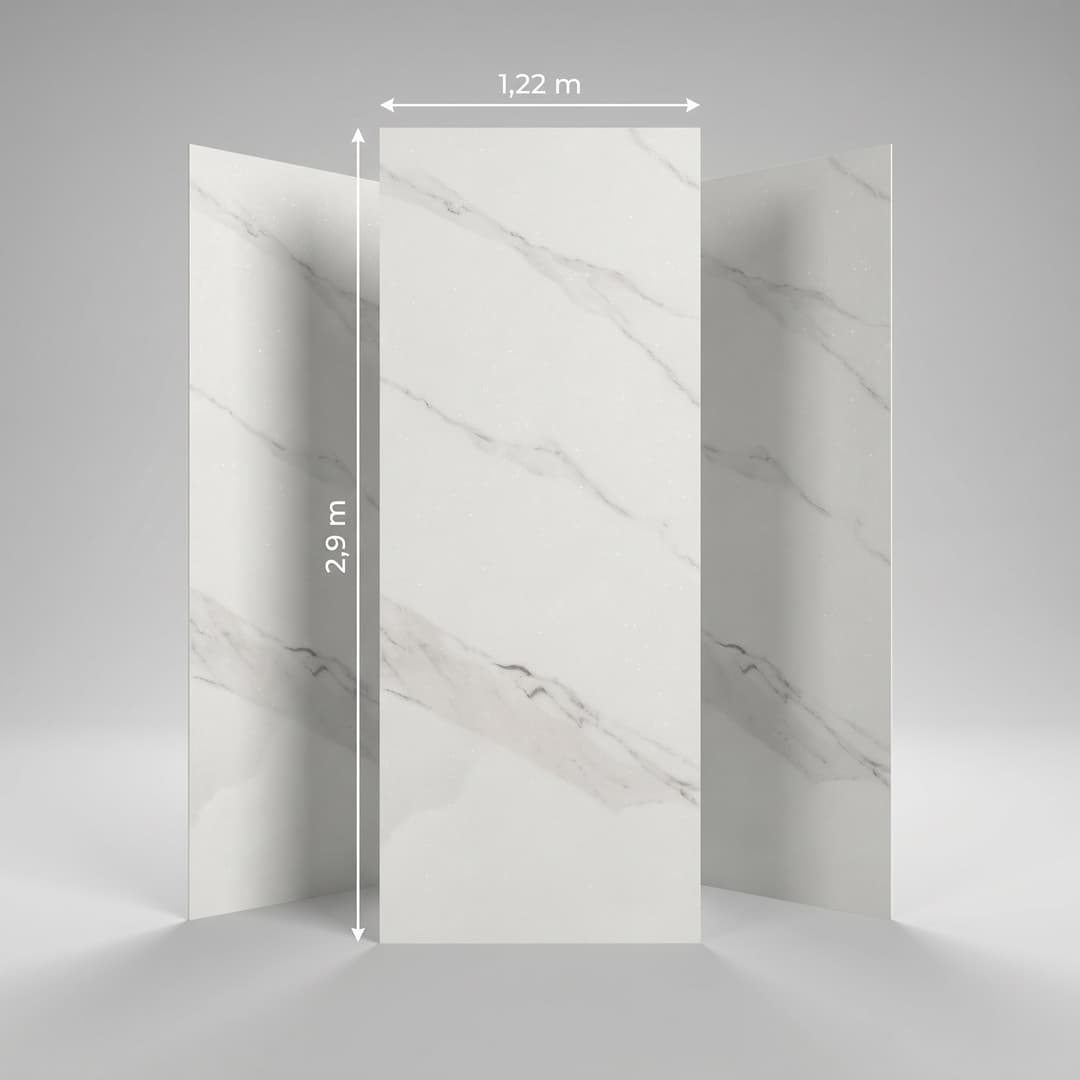 PVC BOARD - MARBLE — PVC & accessoires 8 mm × 1220 × 2900 mm