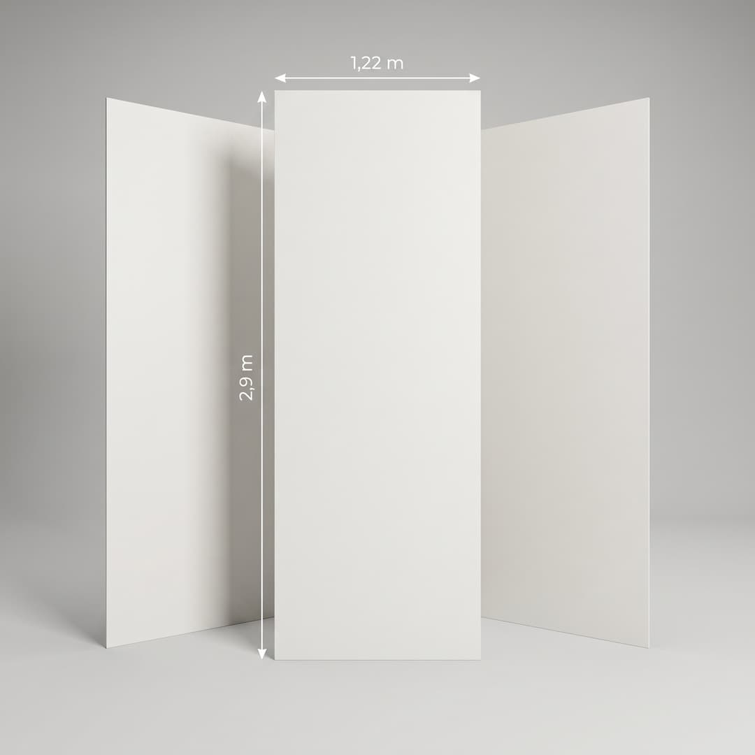 PVC BOARD - UNI BLANC — PVC & accessoires 8 mm × 1220 × 2900 mm