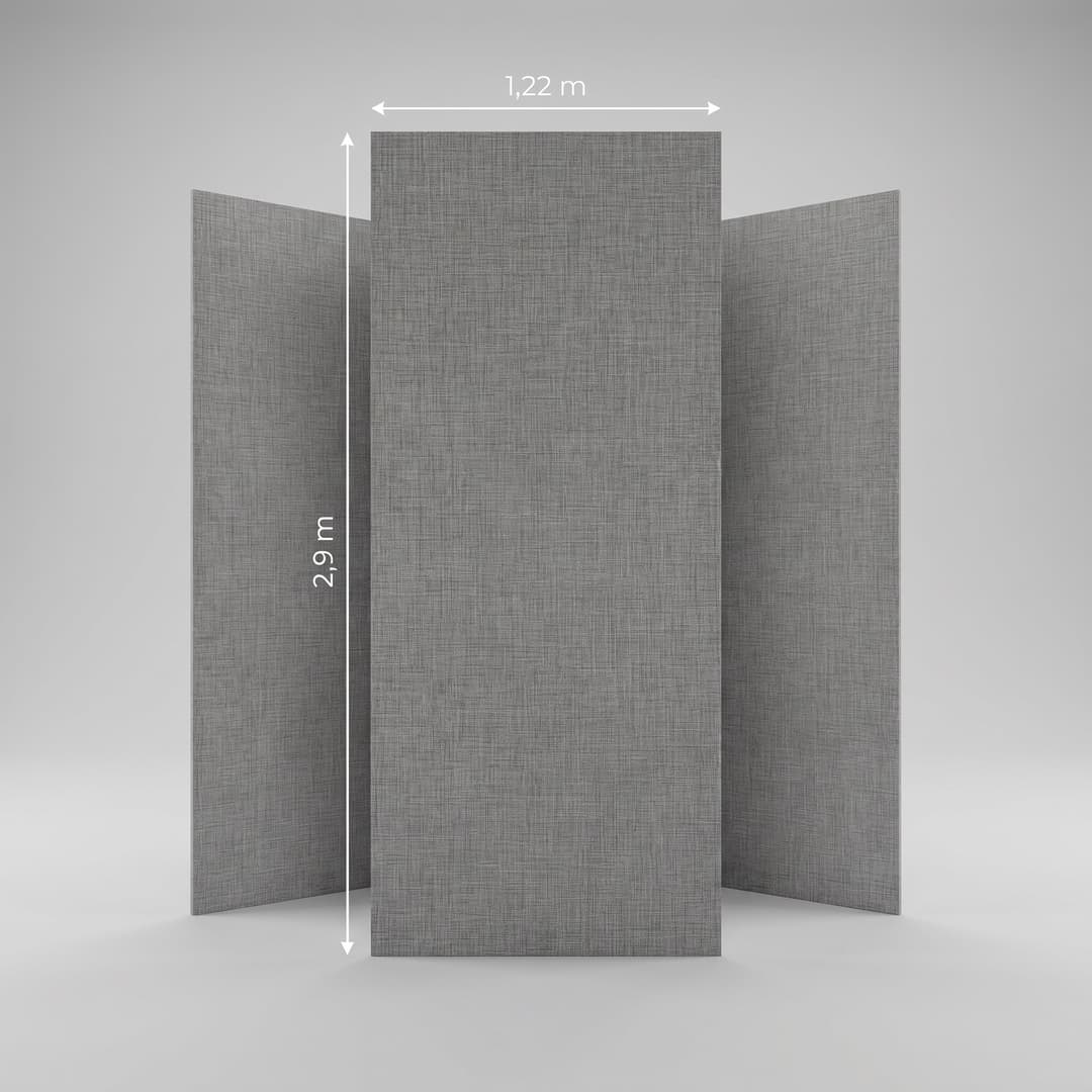 PVC BOARD - FABRIC TABAC — PVC & accessoires 8 mm × 1220 × 2900 mm